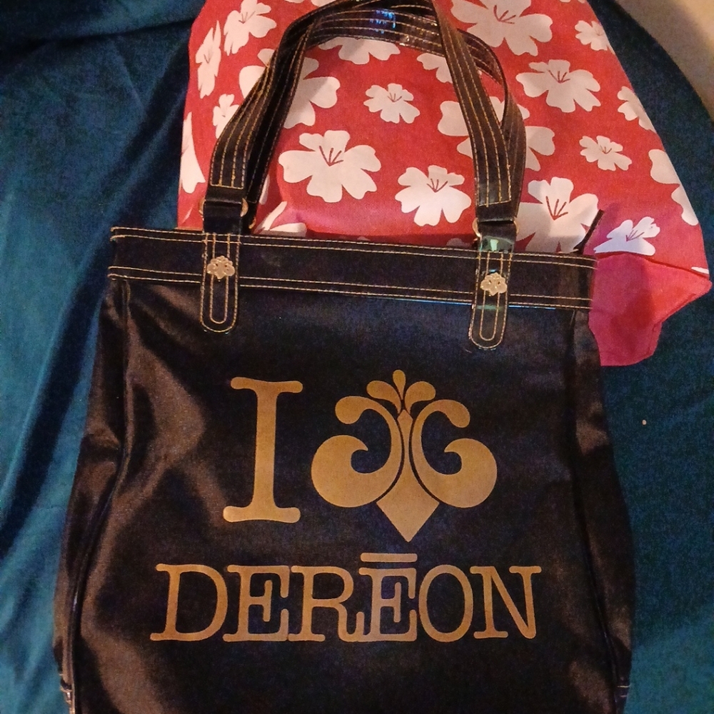 Dereon Black and Gold Women's Tote Bag